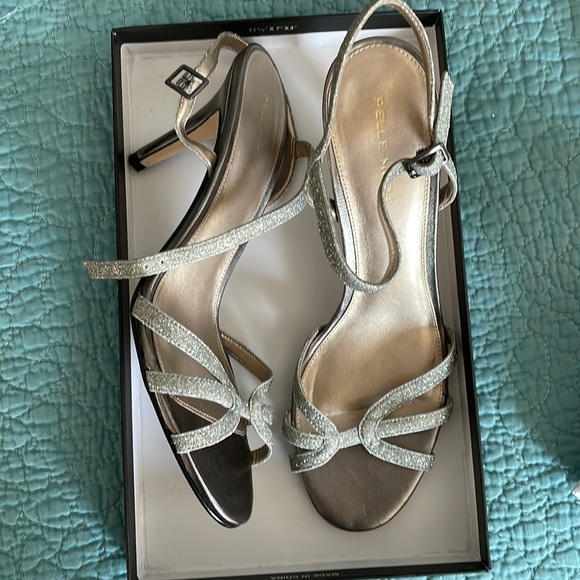 Pelle Moda silver sparky heels - Picture 1 of 6